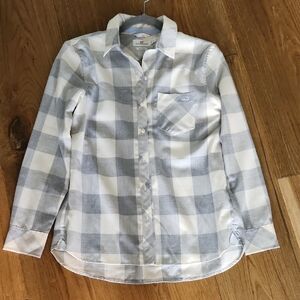 Vineyard Vines Gray and Cream Relaxed Shirt